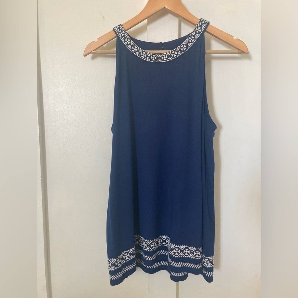 ADRIANNA Papell boho tank top Large